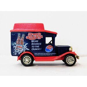 Pepsi Cola Delivery Truck Vintage Diecast Blue Red 3" More Bounce Logo